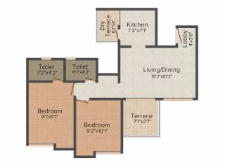 Shreepad Savitri Audumbar (2BHK+2T (803 sq ft) 803 sq ft)