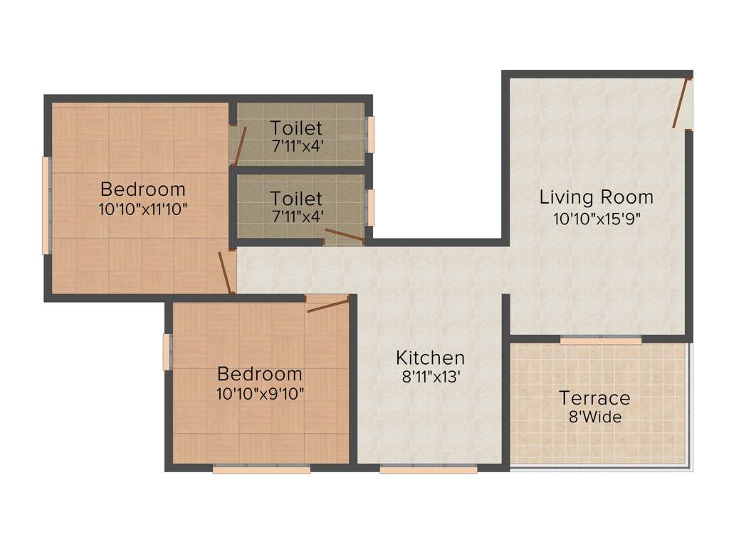 Shraddha Raghunandan Dnyneshwari Park (2BHK+2T (925 sq ft) 925 sq ft)