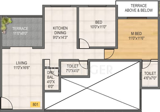 Ozone Springs (2BHK+2T (990 sq ft) 990 sq ft) Ozone Springs (2BHK+2T (990 sq ft) 990 sq ft)