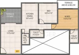 Ozone Springs (2BHK+2T (990 sq ft) 990 sq ft) Ozone Springs (2BHK+2T (990 sq ft) 990 sq ft)