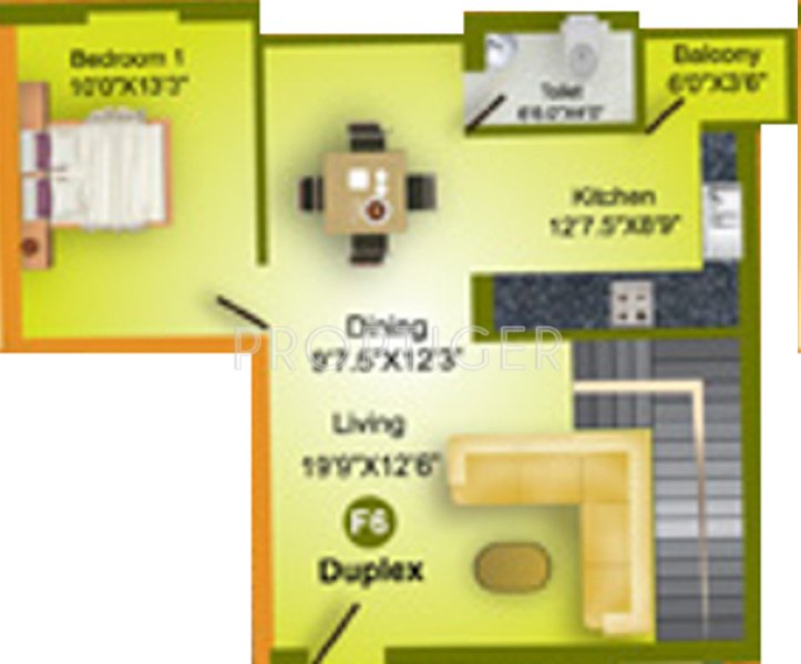 MS MM Rhythm (3BHK+3T (1,763 sq ft) 1763 sq ft)