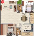 ARV Temple Tree (2BHK+2T (1,668 sq ft) 1668 sq ft) ARV Temple Tree (2BHK+2T (1,668 sq ft) 1668 sq ft)