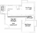 Optima Dawn (2BHK+2T (755 sq ft) 755 sq ft)