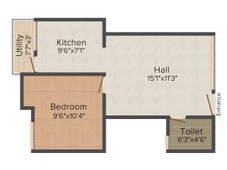Optima Dawn (1BHK+1T (541 sq ft) 541 sq ft)