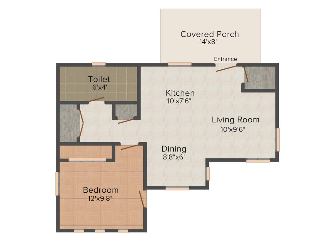 Legacy Sannidhi (1BHK+2T (640 sq ft) 640 sq ft)