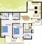 Amarnath Panchkula Apartments (2BHK+2T (1,262 sq ft) 1262 sq ft)