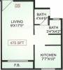 Ajay Raj Shree Krishna Apartment (1BHK+2T (475 sq ft) 475 sq ft)