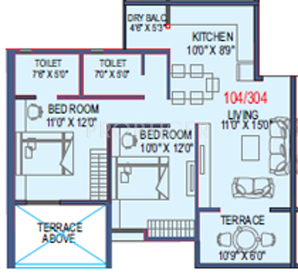 Suyog Sai Avishkar (2BHK+2T (900 sq ft) 900 sq ft)