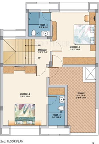 Baria Yashwant Row House (3BHK+3T (2,350 sq ft) 2350 sq ft)