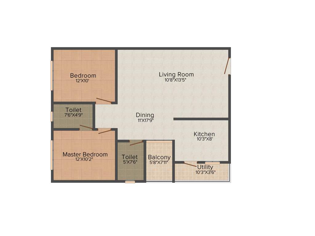 Sri Ganga Yamuna (2BHK+2T (1,170 sq ft) 1170 sq ft)