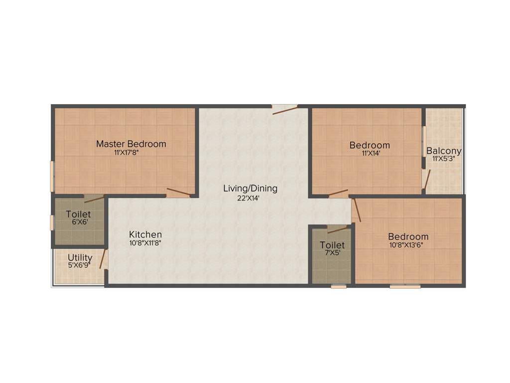 Sri Ganga Yamuna (3BHK+2T (1,550 sq ft) 1550 sq ft)