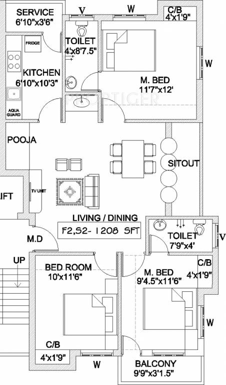 Kay PavaZhakudil (3BHK+3T (1,208 sq ft) 1208 sq ft) Kay PavaZhakudil (3BHK+3T (1,208 sq ft) 1208 sq ft)
