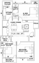 Kay PavaZhakudil (3BHK+3T (1,361 sq ft) 1361 sq ft) Kay PavaZhakudil (3BHK+3T (1,361 sq ft) 1361 sq ft)