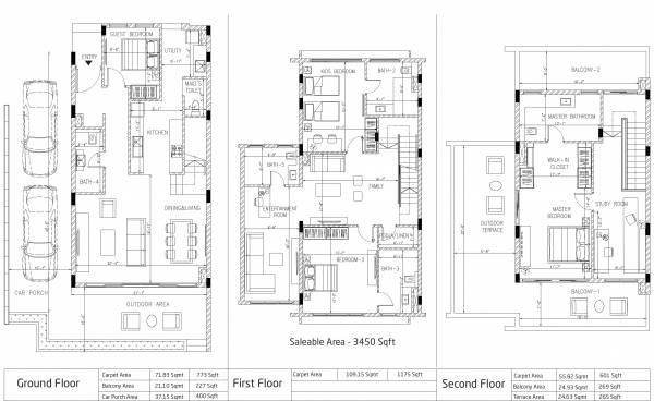 Goyal Alanoville (4BHK+4T (3,450 sq ft) + Study Room 3450 sq ft)