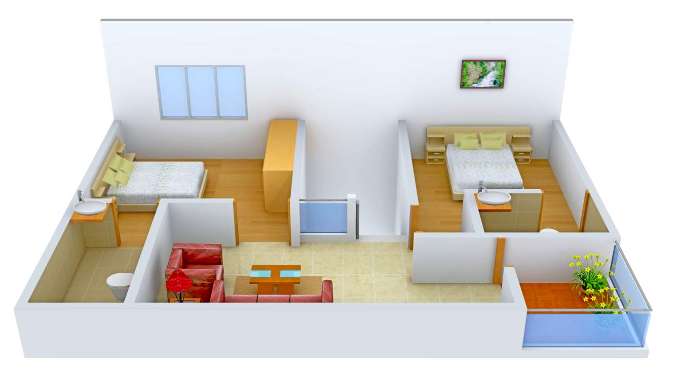 Sri Ayodhya (3BHK+3T (1,600 sq ft)   Study Room 1600 sq ft)