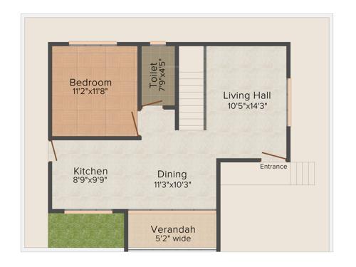 Sri Ayodhya (3BHK+3T (1,600 sq ft)   Study Room 1600 sq ft)