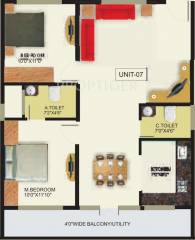 PNR Shreeniketana (2BHK+2T (1,062 sq ft) 1062 sq ft) PNR Shreeniketana (2BHK+2T (1,062 sq ft) 1062 sq ft)