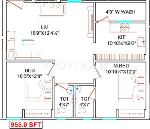 Sri Sripathy Residency (2BHK+2T (955 sq ft) 955 sq ft) Sri Sripathy Residency (2BHK+2T (955 sq ft) 955 sq ft)
