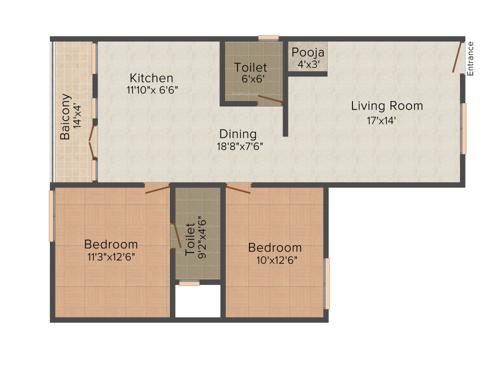 Carp Sai Sumukha Dollars (2BHK+2T (1,210 sq ft) 1210 sq ft) Carp Sai Sumukha Dollars (2BHK+2T (1,210 sq ft) 1210 sq ft)