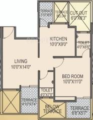 Polite Paradise (1BHK+2T (675 sq ft) 675 sq ft) Polite Paradise (1BHK+2T (675 sq ft) 675 sq ft)