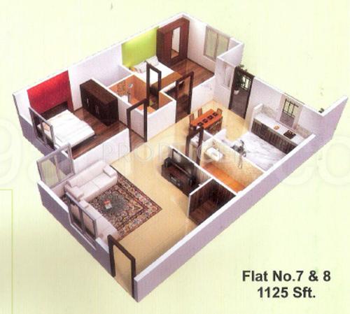 Carp Sai Sumukha Samruddhi (2BHK+2T (1,125 sq ft) 1125 sq ft)