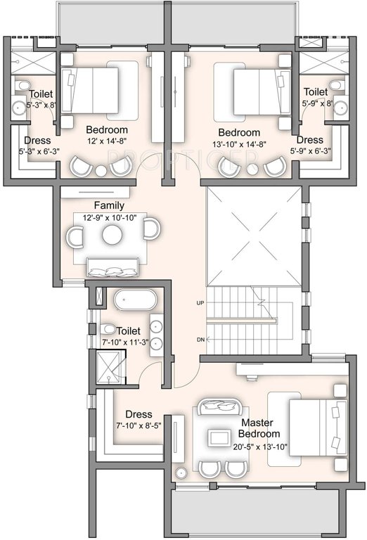 Ireo Fiveriver (4BHK+5T (5,776 sq ft) Servant Room 5776 sq ft)