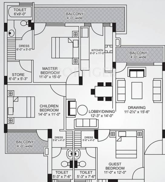  balaji-towers Floor Plan Floor Plan