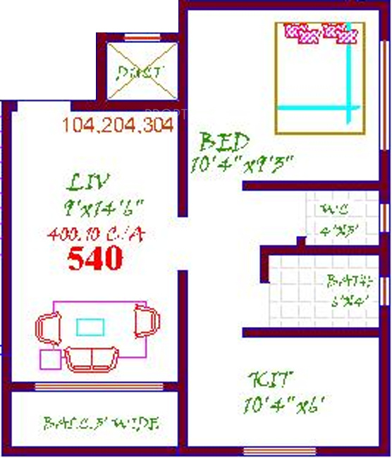 Suraj Omkar (1BHK+1T (540 sq ft) 540 sq ft)