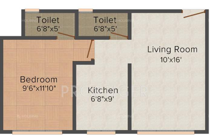 DGS Sheetal Kund (1BHK+2T (721 sq ft) 721 sq ft)