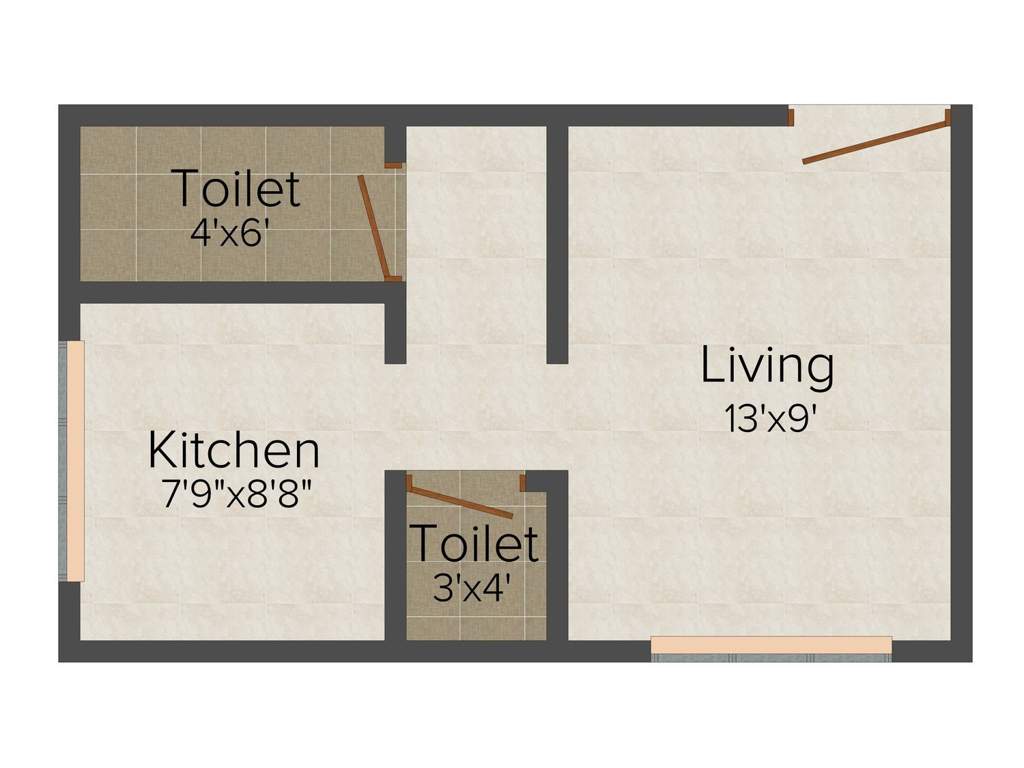 Raj Ambedham Park (1RK+1T (360 sq ft) 360 sq ft)