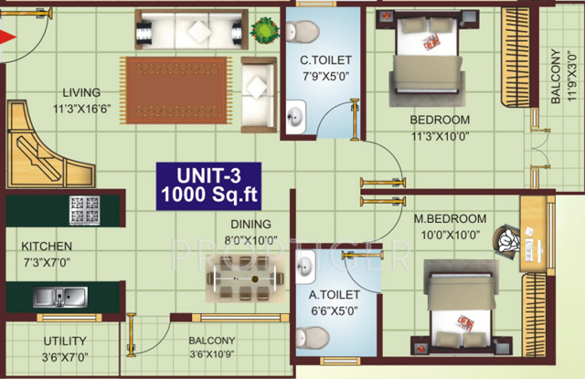 Vinayaka Swasthik (2BHK+2T (1,000 sq ft) 1000 sq ft) Vinayaka Swasthik (2BHK+2T (1,000 sq ft) 1000 sq ft)