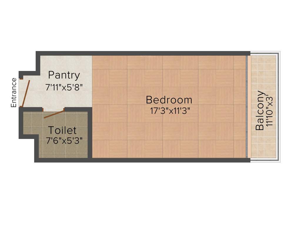 Tapasya 70 Grandwalk (1BHK+1T (568 sq ft) 568 sq ft)