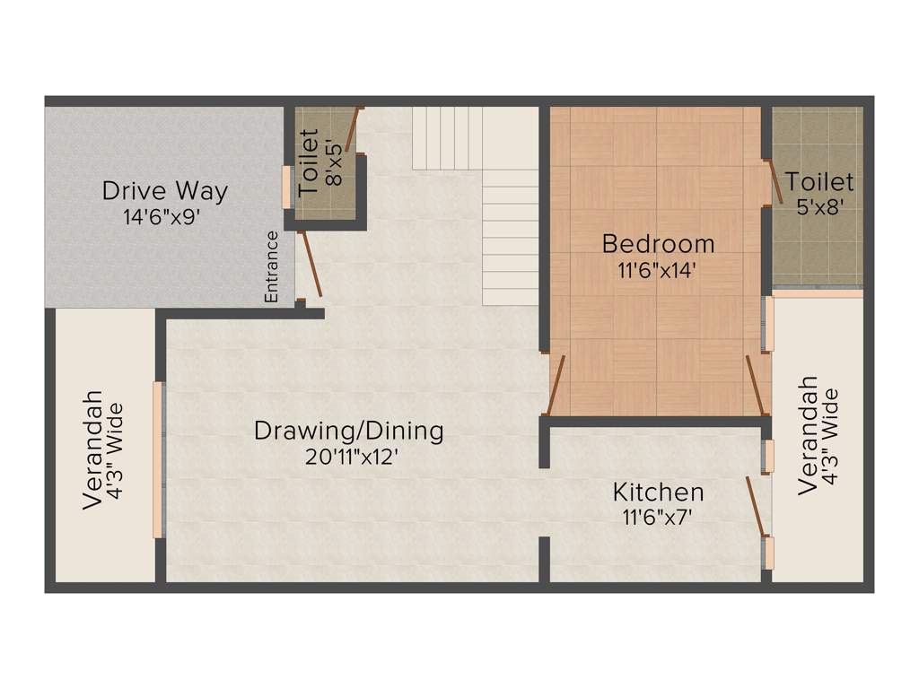 Aura Villas (3BHK+3T (1,035 sq ft) 1035 sq ft)