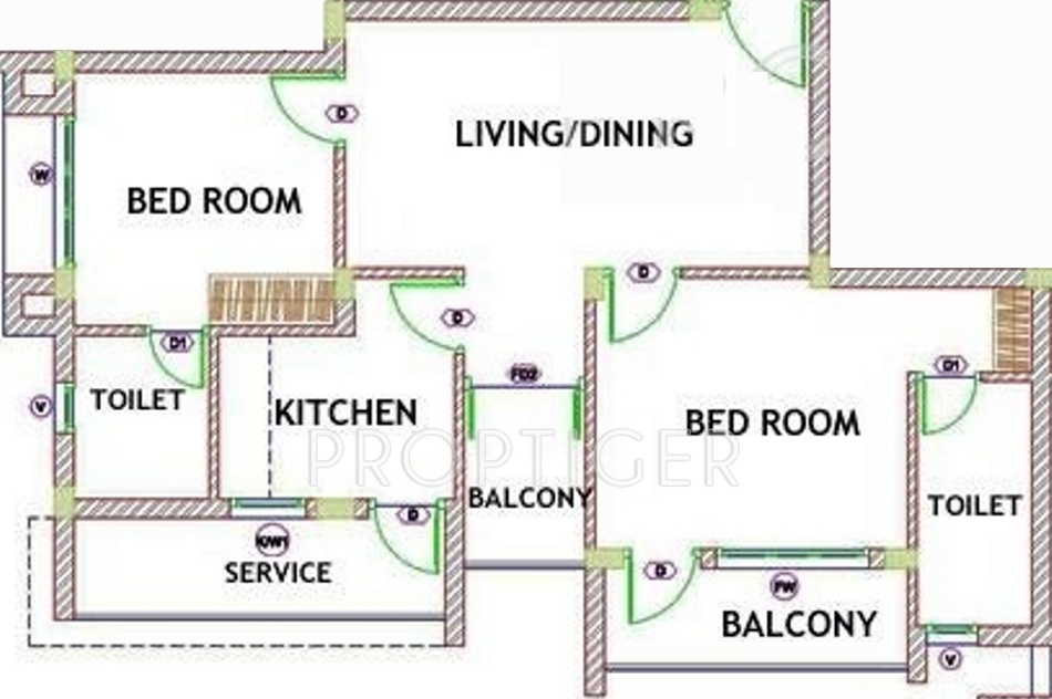 Teja Sunny Crest (2BHK+2T (935 sq ft) 935 sq ft) Teja Sunny Crest (2BHK+2T (935 sq ft) 935 sq ft)