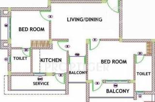 Teja Sunny Crest (2BHK+2T (935 sq ft) 935 sq ft) Teja Sunny Crest (2BHK+2T (935 sq ft) 935 sq ft)