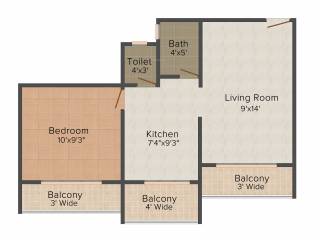 Dev Exotica (1BHK+1T (602 sq ft) 602 sq ft) Dev Exotica (1BHK+1T (602 sq ft) 602 sq ft)