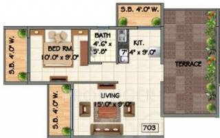Dev Exotica (1BHK+1T (765 sq ft) 765 sq ft) Dev Exotica (1BHK+1T (765 sq ft) 765 sq ft)