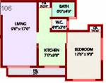 Bhavani Orchid (1BHK+1T (633 sq ft) 633 sq ft)