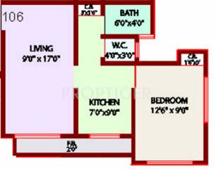 Bhavani Orchid (1BHK+1T (633 sq ft) 633 sq ft) Bhavani Orchid (1BHK+1T (633 sq ft) 633 sq ft)