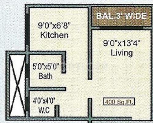 Shree Sai Samarth Construction D L Palace (1BHK+1T (400 sq ft) 400 sq ft)