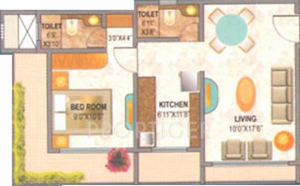 KP Devanshi (1BHK+1T (450 sq ft) 450 sq ft)