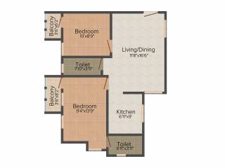 Visakh Shree Gajanan Apartment (2BHK+2T (811 sq ft) 811 sq ft) Visakh Shree Gajanan Apartment (2BHK+2T (811 sq ft) 811 sq ft)