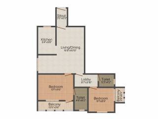 Visakh Shree Gajanan Apartment (2BHK+2T (929 sq ft) 929 sq ft) Visakh Shree Gajanan Apartment (2BHK+2T (929 sq ft) 929 sq ft)