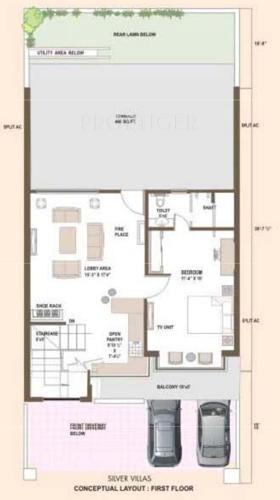 Premium The Courtyard Villas (3BHK+3T (1,280 sq ft) 1280 sq ft)