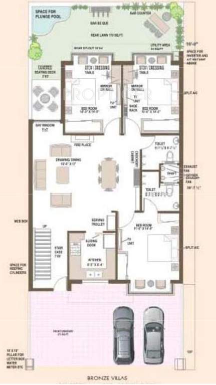 Premium The Courtyard Villas (4BHK+3T (1,420 sq ft) 1420 sq ft)