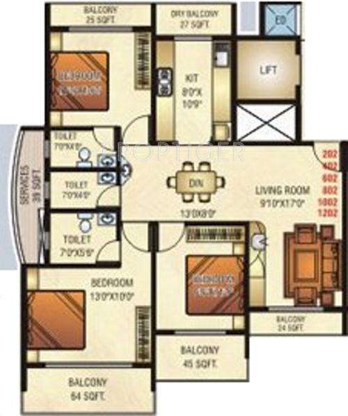 Shanti Hari Heritage (3BHK+3T (1,570 sq ft) 1570 sq ft) Shanti Hari Heritage (3BHK+3T (1,570 sq ft) 1570 sq ft)