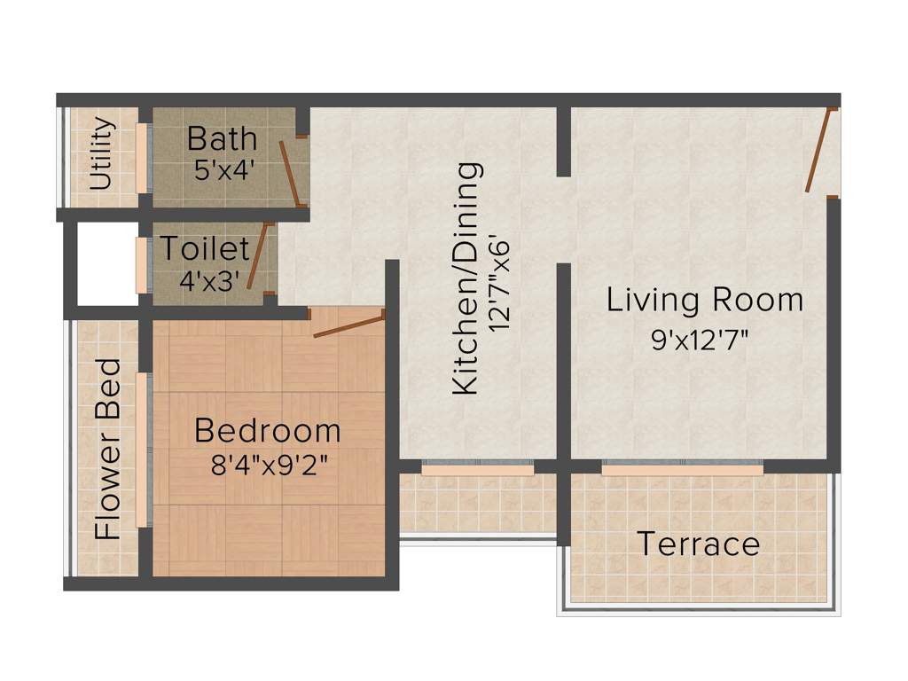 SS Gauri Laxmi (1BHK+1T (665 sq ft) 665 sq ft)