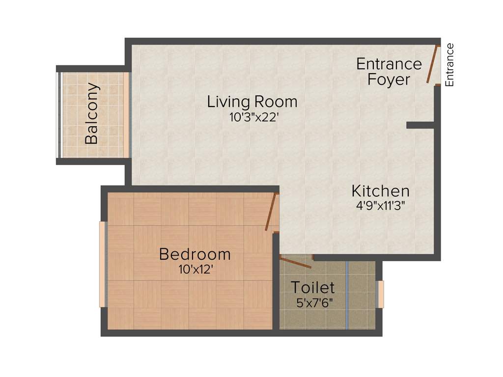 Hiranandani Glen Classic (1BHK+1T (655 sq ft) 655 sq ft)