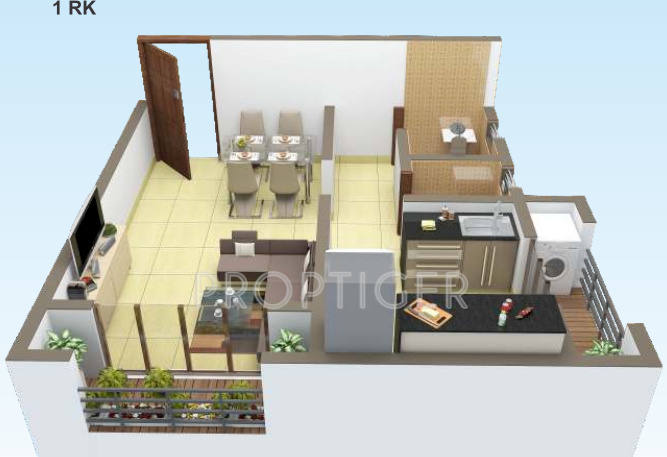Maa Karuna Apartment (1BHK+1T (450 sq ft) 450 sq ft)
