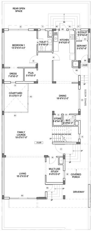 Wave The Villas (4BHK+4T (3,888 sq ft)   Servant Room 3888 sq ft)